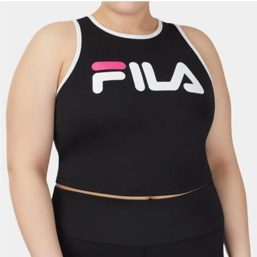Fila Plus Razorback Athletic Crop Tank Top